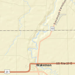 Wakeman Ohio Street Map