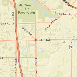 Bennetts Corners Ohio Street Map