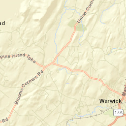 Warwick New York Street Map