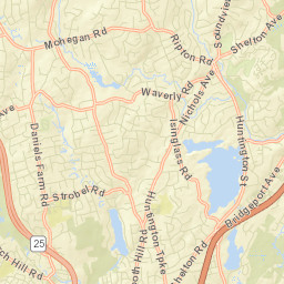 Huntington Connecticut Street Map