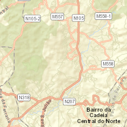 Água Longa Street Map