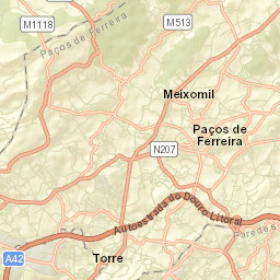 Paços de Ferreira Street Map