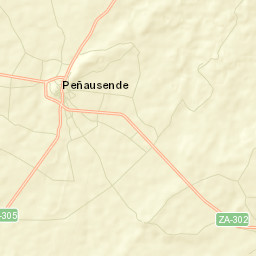 Peñausende Street Map