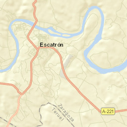 Escatrón Street Map