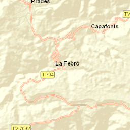 Capafonts Street Map