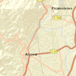 Alcover Street Map