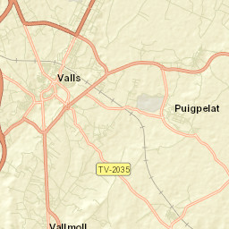 Puigpelat Street Map