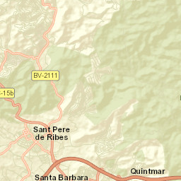 Sant Pere de Ribes Street Map