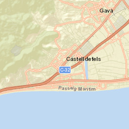 Gavà Street Map