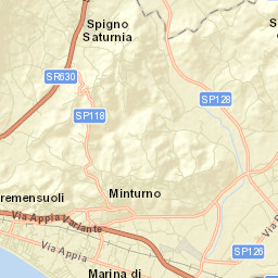 Minturno Street Map