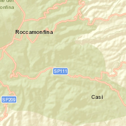 Roccamonfina Street Map