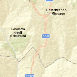 Ginestra degli Schiavoni Street Map