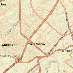 Tashkent Street Map