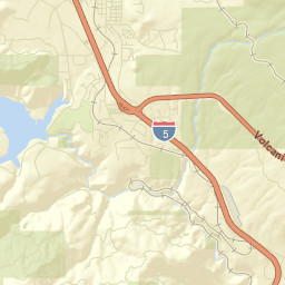 Mount Shasta California Street Map