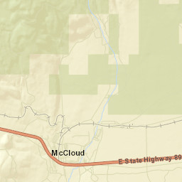 McCloud California Street Map