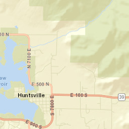 1507-1683 North 7100 East, Uinta-Wasatch-Cache National Fores Street Map
