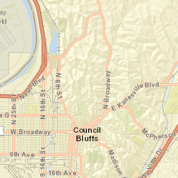 Council Bluffs Street Map