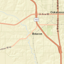 Oskaloosa Street Map