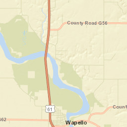 Wapello Street Map