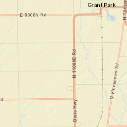 Grant Park Street Map