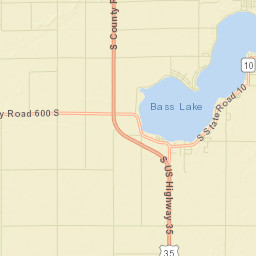 Bass Lake Street Map
