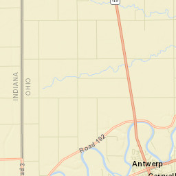 Antwerp Ohio Street Map