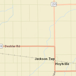 Hoytville Ohio Street Map
