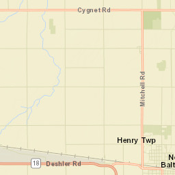 North Baltimore Ohio Street Map