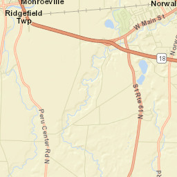 Monroeville Ohio Street Map
