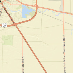 West Hartland Ohio Street Map