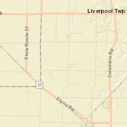 Valley City Ohio Street Map