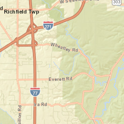 Richfield Ohio Street Map