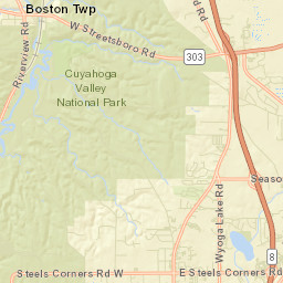 West Steels Corners Ohio Street Map