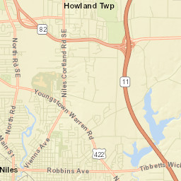 Tibbetts Corners Ohio Street Map