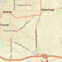 Hermitage Street Map