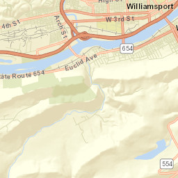 Williamsport Street Map