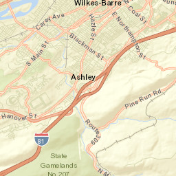 Ashley Street Map