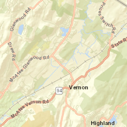 Vernon Center Street Map