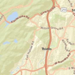 Thiells New York Street Map