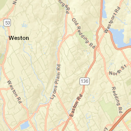 Weston Connecticut Street Map