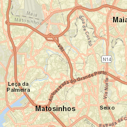 Santa Cruz do Bispo Street Map