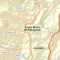Santa Marta de Penaguião Street Map