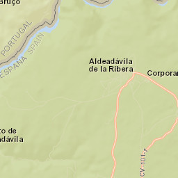 Aldeadávila de la Ribera Street Map