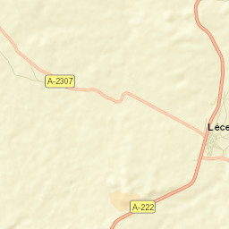 Lécera Street Map