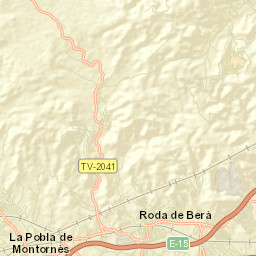 Roda de Barà Street Map
