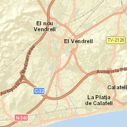Calafell Street Map