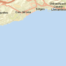 Sitges Street Map