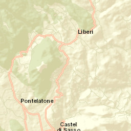 Castel di Sasso Street Map