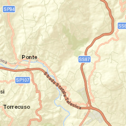 Provincia di Benevento Street Map