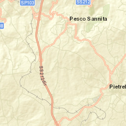 Pietrelcina Street Map